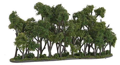 Hedge Row - Woodland Classics(TM) Ready Made Trees(TM) -- 8-1/4 x 1 to 4"  20.9 x 2.5 to 10.1cm