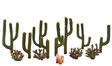 Cactus - Woodland Classics(TM) Ready Made Trees(TM) -- 1/2 to 2-1/2"  1.3 to 6.4cm pkg(13)