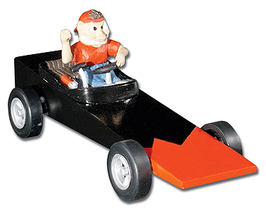 PineCar(R) Accessories -- Mad Racer Cockpit & Driver