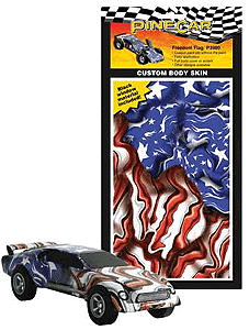 PineCar(R) Body Skin(TM) Custom Transfers -- Freedom Flag