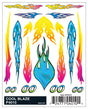 PineCar(R) Dry Transfer Decals -- Cool Blaze