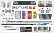 PineCar(R) Dry Transfer Decals -- Racer Accessories