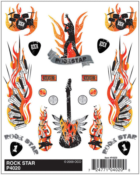 PineCar(R) Dry Transfer Decals -- Rock Star