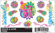 PineCar(R) Dry Transfer Decals -- Peace & Love