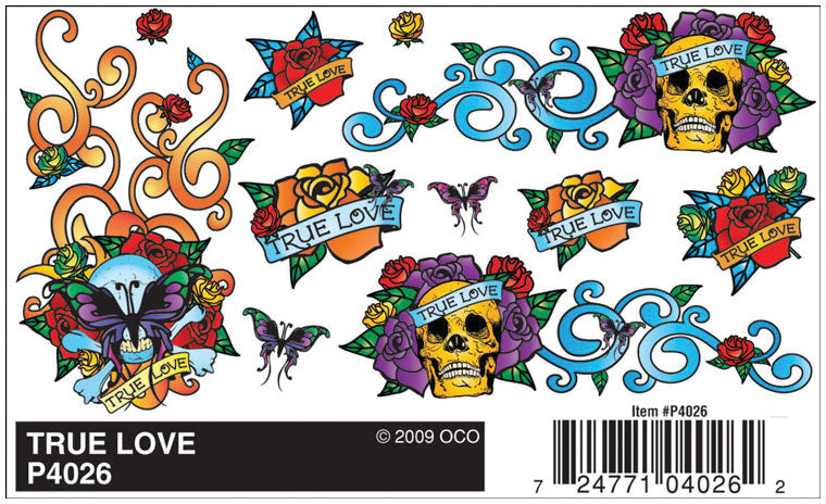 PineCar(R) Dry Transfer Decals -- True Love