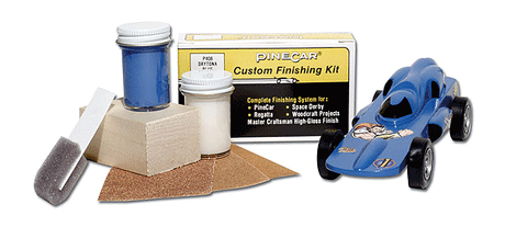 PineCar(R) Custom Finishing Kits -- Daytona Blue