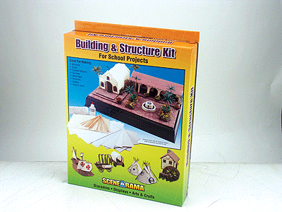 Scene-A-Rama(TM) Diorama Project Accessories -- Building & Structure Kit-1