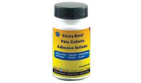 Scene-A-Rama(TM) Adhesives - 2oz  59.1mL -- Sticky Bond(TM) - Plastic Bottle with Brush Applicator-2
