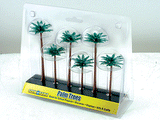 Scene-A-Rama(TM) Diorama Trees -- Palm Trees pkg(6) - 4 to 5"  10.2 to 12.7cm-1