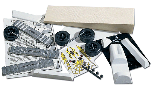 PineCar(R) Complete Designer Kits w/Accessories -- Spider