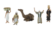 Scene-A-Rama(R) -- Edyptian Cultural Figures pkg(5)