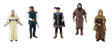 Scene-A-Rama(R) Figures -- Castle Dwellers pkg(5)