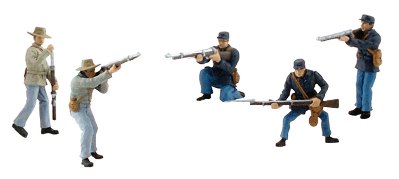 Scene-A-Rama(R) Figures -- American Civil War Soldiers pkg(5)