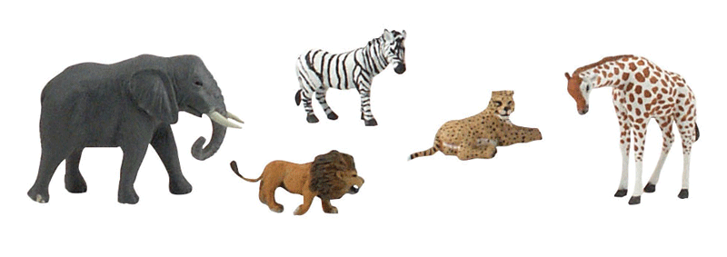 African Wildlife Figures - Scene-A-Rama(R) -- pkg(5)
