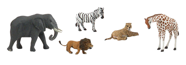 African Wildlife Figures - Scene-A-Rama(R) -- pkg(5)