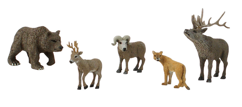 North American Wildlife Figures - Scene-A-Rama(R) -- pkg(5)