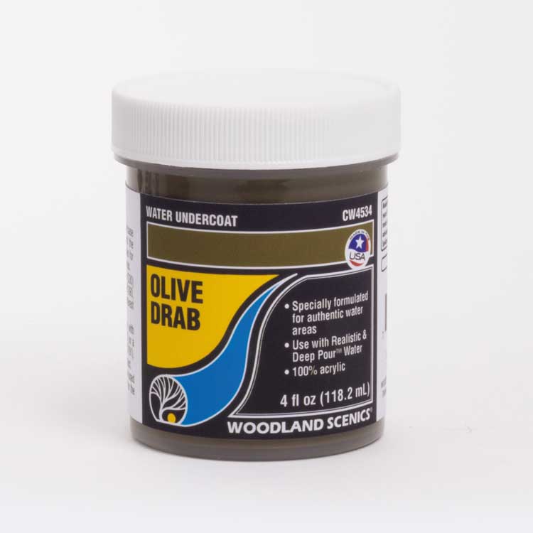 Water Undercoat - Water System - 4oz  118mL -- Olive Drab