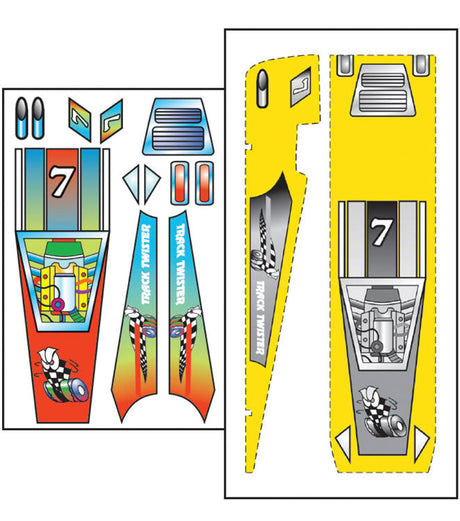 PineCar(R) Building Templates -- Track Twister