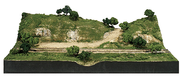Mod-U-Rail(TM) System Layout -- Straight Module; Approximately 18 x 34"  45 x 85cm