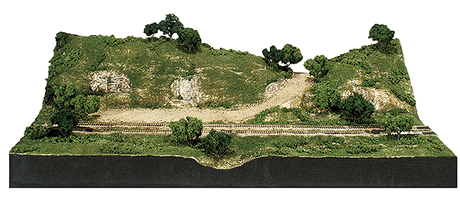 Mod-U-Rail(TM) System Layout -- Straight Module; Approximately 18 x 34"  45 x 85cm