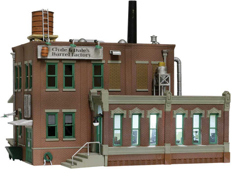 Clyde & Dale's Barrel Factory - Built-&-Ready(R) Landmark Structures(R) -- Assembled - 3-9/16 x 3-1/8"  9 x 8cm-2