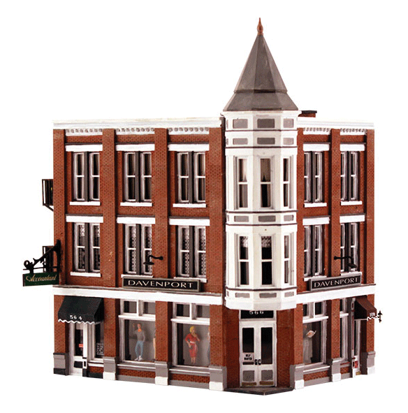 Built & Ready Landmark Structures(R) - Assembled -- Davenport Department Store-1