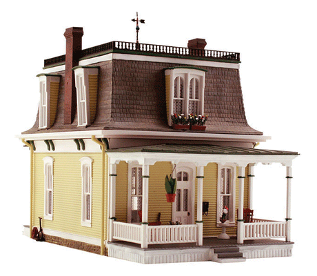 Built-&-Ready Landmark Structures(R) - Assembled -- Home Sweet Home - 2-5/16 x 3-15/16 x 2-3/4"  5.87 x 10 x 6.9cm-1