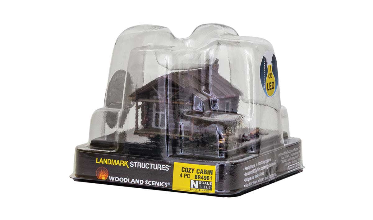 Built-&-Ready(R) Landmark Structures - Assembled - Lighted -- Cozy Cabin-5