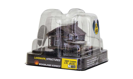 Built-&-Ready(R) Landmark Structures - Assembled - Lighted -- Cozy Cabin-5