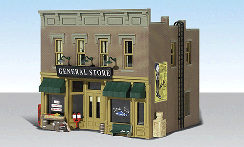 Lubener's General Store - Built-&-Ready Landmark Structures(R) -- Assembled - 4-7/8 x 3-5/8"   11.3 x 9.2cm-1