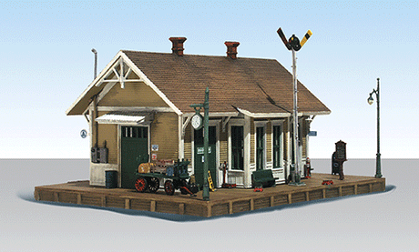 Dansbury Depot - Built-&-Ready Landmark Structures(R) -- Assembled - 7-1/2 x 5-9/16"  19 x 14.1cm-1