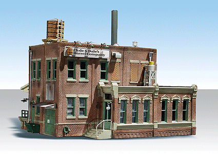 Clyde & Dale's Barrel Factory - Built-&-Ready Landmark Structures(R) -- Assembled - 6-5/8 x 5-11/16"  16.8 x 14.4cm-1