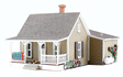 Granny's House - Built-&-Ready Landmark Structures(R) -- Assembled - 3-3/4 x 5-7/16"  9.5 x 13.8cm-1