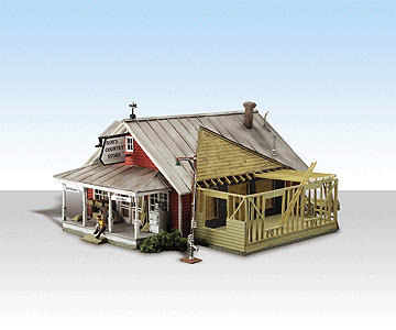 Country Store Expansion - Built-&-Ready Landmark Structures(R) -- Assembled - 7-1/8 x 6-13/16"  18 x 17.3cm-1