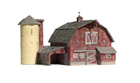 Old Weathered Barn - Built-&-Ready Landmark Structures(R) -- Assembled - 7-13/16 x 5-11/16"  19.8 x 14.4cm-3
