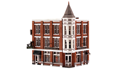Built-&-Ready(R) Landmark Structures(R) - Lighted - Assembled -- Davenport Department Store - 5-1/8 x 3-7/8"  13 x 9.8cm-1