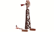 Old Windmill - Built-&-Ready Landmark Structures(R) -- Assembled - 3-3/8 x 2-3/16"  8.6 x 5.6cm