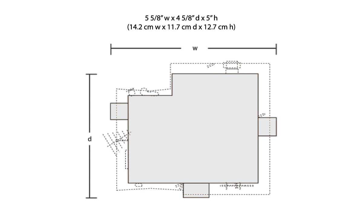 Built-&-Ready(R) Landmark Structures(R) - Assembled -- Corner Porch House - 5-5/8 x 4-5/8"  14.3 x 11.7cm-5