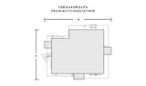 Built-&-Ready(R) Landmark Structures(R) - Assembled -- Corner Porch House - 5-5/8 x 4-5/8"  14.3 x 11.7cm-5