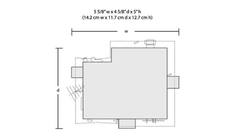 Built-&-Ready(R) Landmark Structures(R) - Assembled -- Corner Porch House - 5-5/8 x 4-5/8"  14.3 x 11.7cm-5