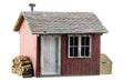 Work Shed - Built-&-Ready(R) Landmark Structures(R) -- Assembled - 2-11/32 x 1-15/16 x 1-15/16"  6 x 4.9 x 4.9cm
