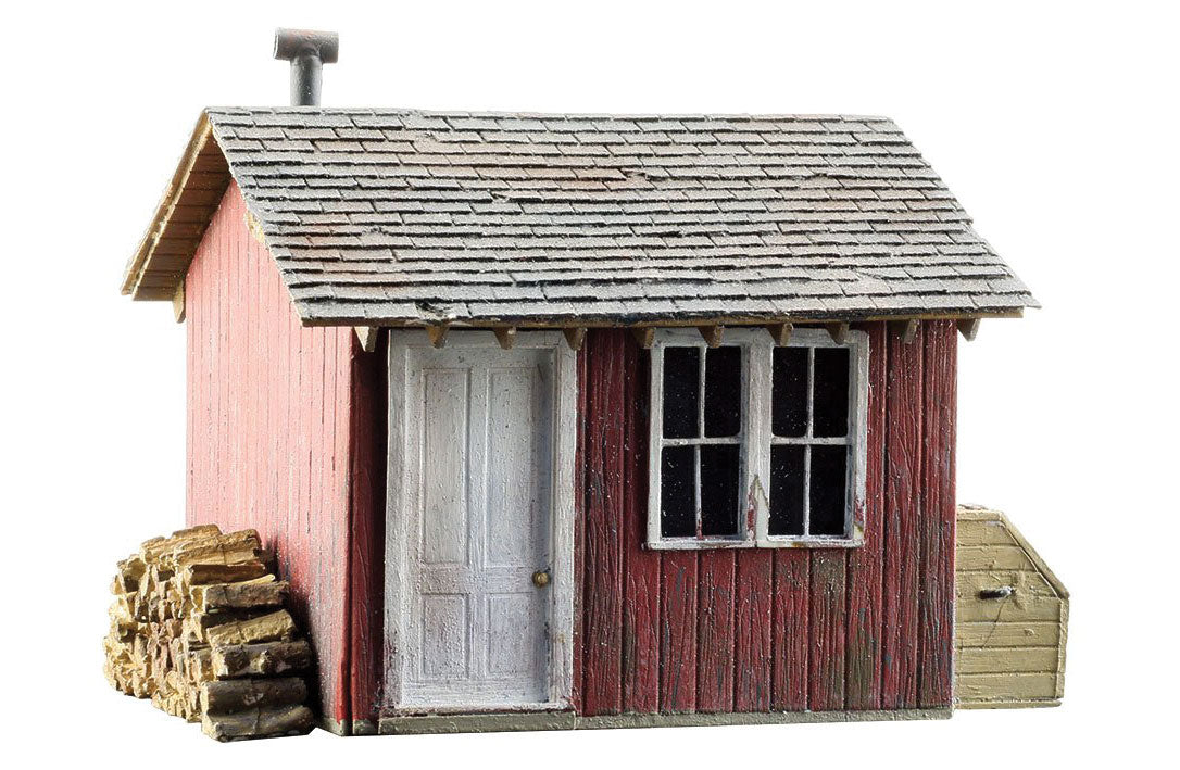Work Shed - Built-&-Ready(R) Landmark Structures(R) -- Assembled - 2-11/32 x 1-15/16 x 1-15/16"  6 x 4.9 x 4.9cm