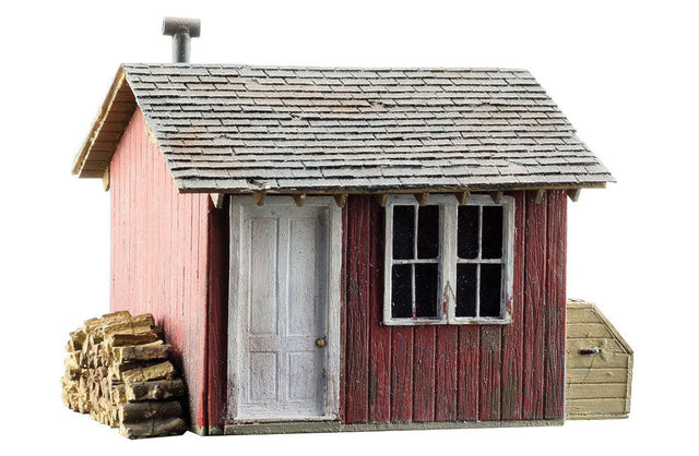 Work Shed - Built-&-Ready(R) Landmark Structures(R) -- Assembled - 2-11/32 x 1-15/16 x 1-15/16"  6 x 4.9 x 4.9cm
