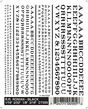 Dry Transfer Alphabet & Number Sets -- Railroad Roman Type Face (black)