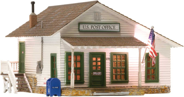 Letters, Parcels & Post - Built & Ready(R) Landmark Structures(R) w/Int& Ext -- 4-1/8 x 4-3/32 x 2-3/4"  10.4 x 10.3 x 7c