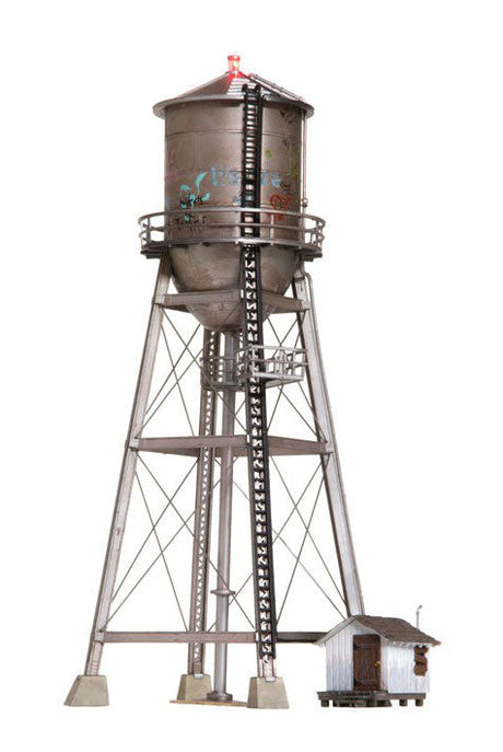 Rustic Water Tower - Built-&-Ready(R) Landmark Structures(R) -- Assembled - 3-15/16 x 4-27/32 x 10-1/16"  10 x 12/3 x 25.5cm-1