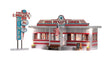 Built-&-Ready(R) - Assembled -- Miss Molly's Diner