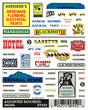 Dry Transfer Signs -- Assorted Businesses