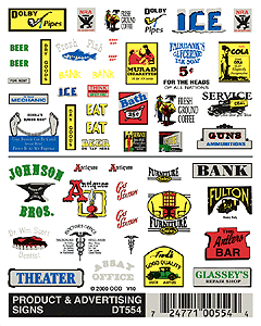 Dry Transfer Signs -- Product & Advertising