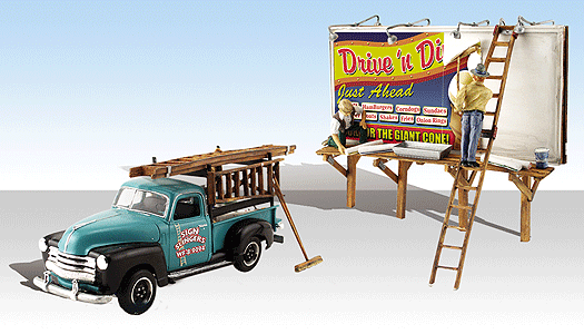 AutoScenes (R) - Assembled -- Sign Slingers pkg(2)